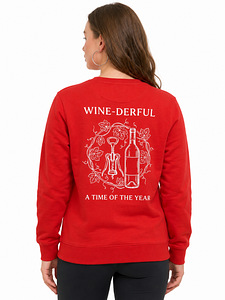 Euro Trendz женский свитшот «Wine-derful Time of the Year» (2 фото из 2)