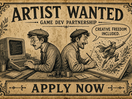 I'm looking for an artist for a game dev. partnership