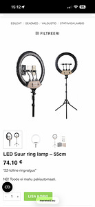 LED Suur ring lamp 55cm (5 foto / 5)