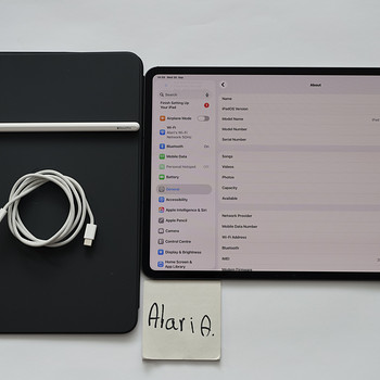 13" iPad PRO M4 LTE. Kaasas pliiats ja kaaned