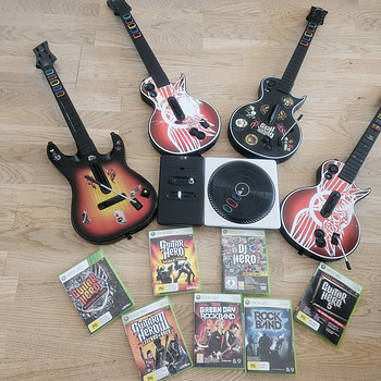 Xbox 360 Guitar Hero Xbox360 Rock Band DJ Hero kitaar