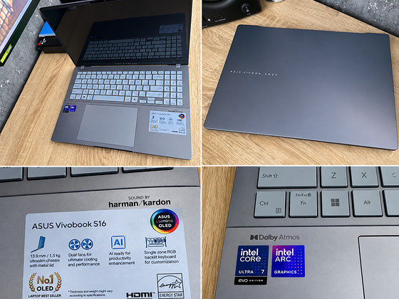 ASUS Vivobook S 16 OLED S5606CA / Ultra 7 / 16 ГБ / 1 ТБ