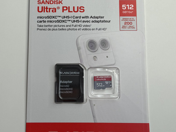 SanDisk Ultra PLUS MicroSD 512GB 200MB/s