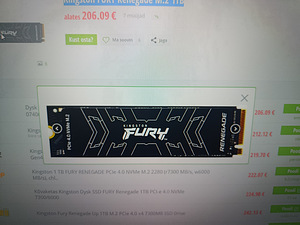 Kingston FURY Renegade M.2 1TB (1 фото из 1)