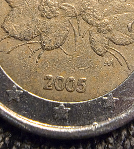 2005 finland 2 eurot. Defektne. (4 foto / 9)