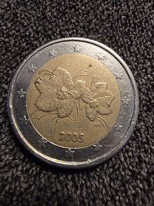 2005 finland 2 eurot. Defektne. (1 foto / 9)