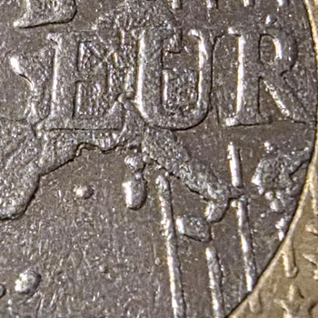 1 евро Финляндии 1999 года. Дефектный с обеих сторон.
