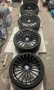 20" Alpina replica BMW veljed + uued suverehvid 5x120 (2 foto / 10)