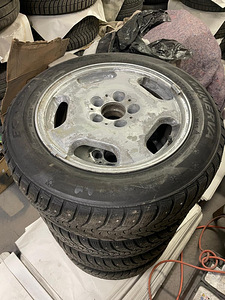 16" MB Mercedes диски 5x112 зимние шины шипованные шины новые (2 фото из 7)