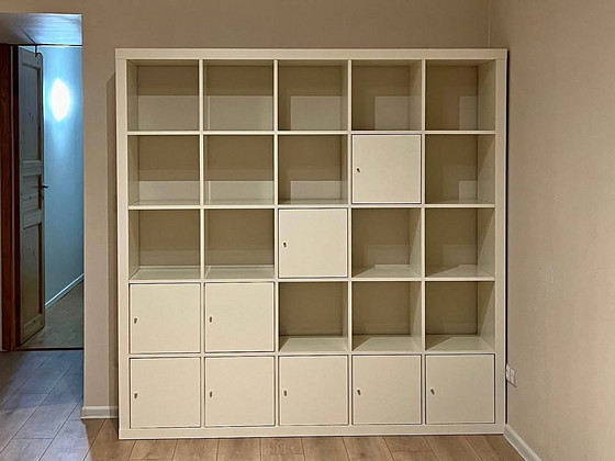 Riiul Kallax 182cm x 182 cm. Ikea