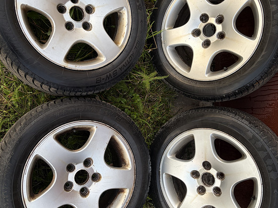 Диски литые 16” с зимней резиной 5x112 Volkswagen, Audi