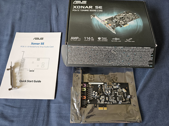 Asus Xonar SE 5.1 PCIe звуковая карта