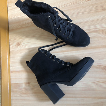 H&M karvaga talvesaapad, kontsa kõrgus 9,5cm