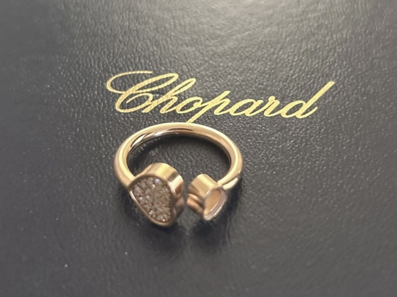 Золотое кольцо Chopard Happy Diamonds с бриллиантами