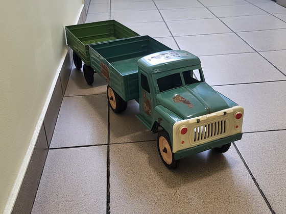 Gaz 52 haagisega Plekist mänguauto nõukaaegne