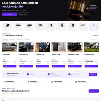 Müüa domeen veebioksjonid ee koos oksjoniplatvormiga