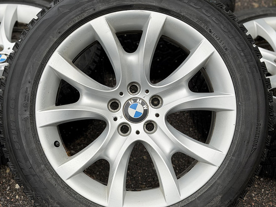 19" оригинальные диски BMW style 257 5x120 + шипованные шины 255/50
