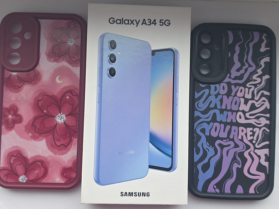 Samsung Galaxy A34 5G 128GB (Awesome Violet) + kaitseklaas j