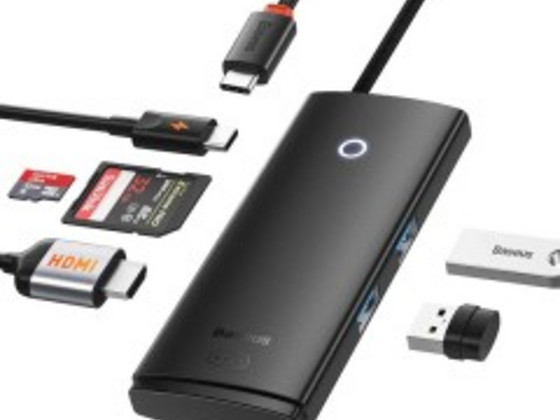 Hub Baseus OS Lite 6-Port Type-C to HDMI+USB3.0*2+PD+SD/TF