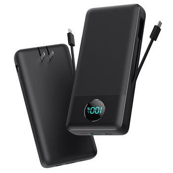 Power bank APHUWJ HX200J6 33800mAh с кабелями и AC вилкой
