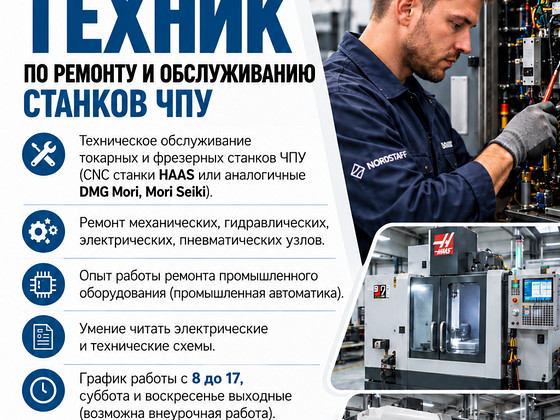 Vajatakse CNC-pinkide hooldustehnikut