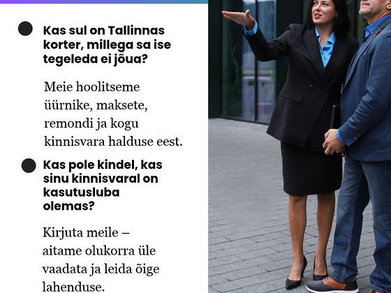 SINU KINNISVARA. MEIE MURE.