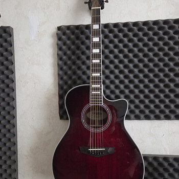 D'Angelico Premier Gramercy Trans Black Cherry Burst