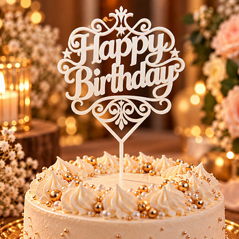 Топперы для торта – Happy Birthday / разные дизайны
