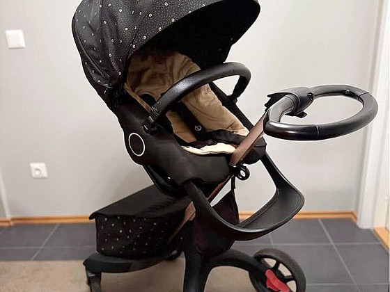 Stokke Xplory X Signature черный/золотой + НОВАЯ люлька