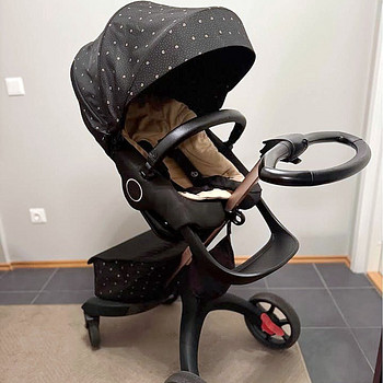 Stokke Xplory X Signature черный/золотой + НОВАЯ люлька