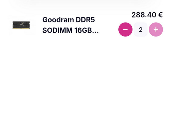 Goodram DDR5 SODIMM 16GB×2 5600MHz CL46