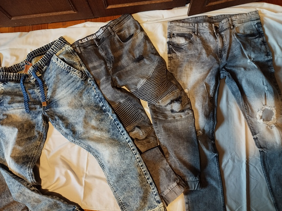 Комплект streetwear джинсов / ripped jeans