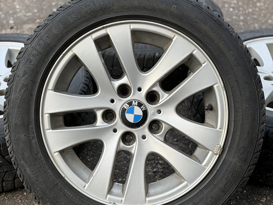 16" оригинальные диски BMW style 156 5x120 + шипованные шины 205/55