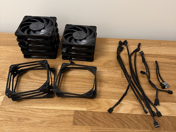 Noctua NF-A12X25 PWM black 120 мм вентилятор, 7 шт.