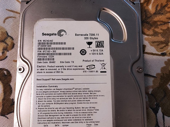 Kõvaketas Seagate Barracuda 320 GB (ST3320613AS) / Жесткий д