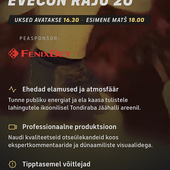 20 билетов на Evecon Raju