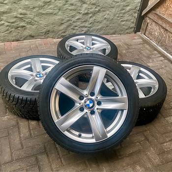 Литые диски BMW 5x120 + шипованные шины