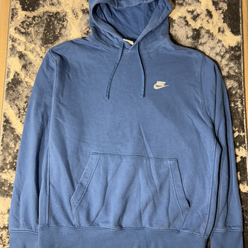 Nike Club Fleece sinine kapuutsiga pusa | Suurus L