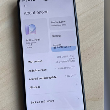 Xiaomi Note 8 Pro 128GB mobiiltelefon telefon