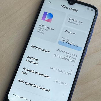Xiaomi Note 8T mobiiltelefon telefon