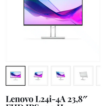 Продам монитор lenovo L24i-4a 100ghz
