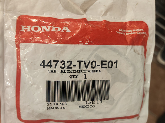 44732-TV0-E01 originaal keskne rummukapsel (kate) Honda