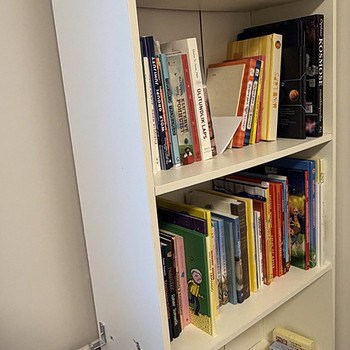 Белый книжный стеллаж – 180 × 60 cm