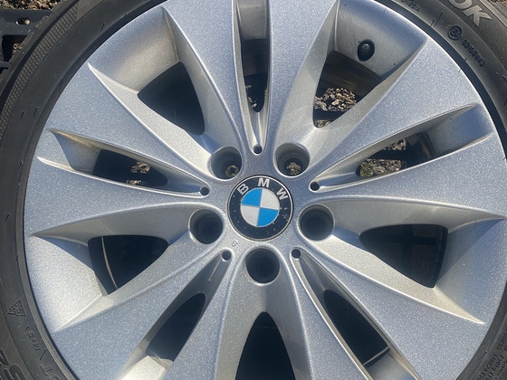 Оригинальные литые диски BMW e60 + зимние шины Hankook