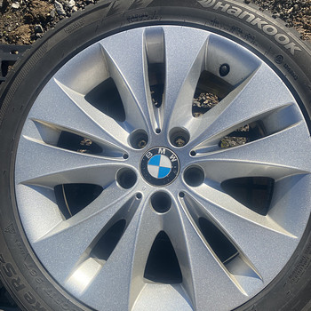 Оригинальные литые диски BMW e60 + зимние шины Hankook
