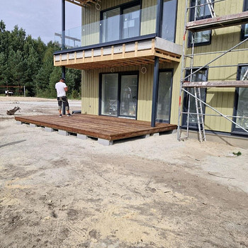Terrasside ehitus 4 kortermajal, 790 m²