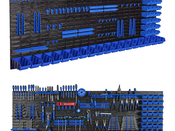 Панель для инструментов в мастерскую 2304x780 мм, 132 предмета.