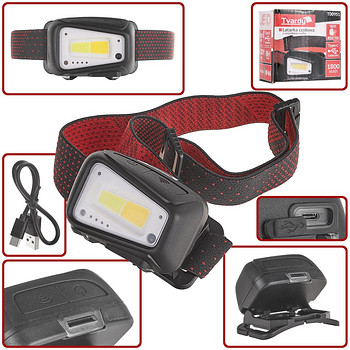 Led pealamp liikumisanduriga COB 8W (5W+3W) 1800mAh 520LM.