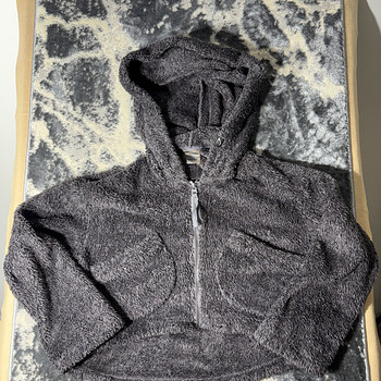 Укороченная худи Gymshark из флиса Teddy с капюшоном S