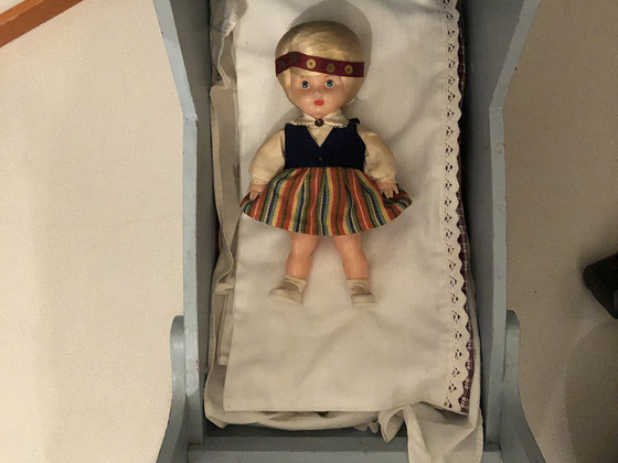 Vintage täispuust vanker